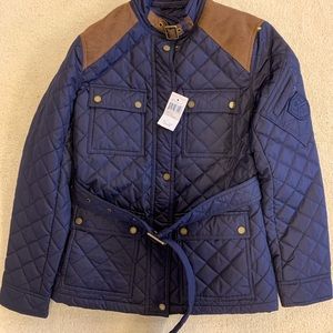 Sale! NWT Ralph Lauren Quilted Elbow Patch Jacket